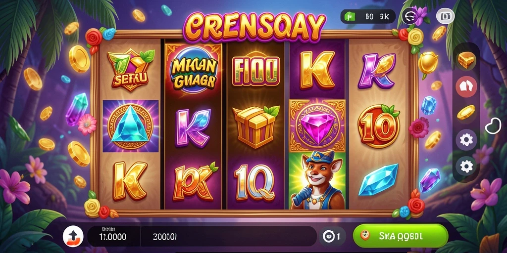Gameplay menarik dari permainan Slot dengan kemenangan besar.