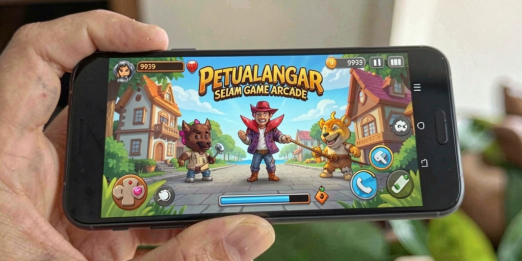 Screenshot gameplay 9939 yang menunjukkan aksi seru dalam game Arcade.