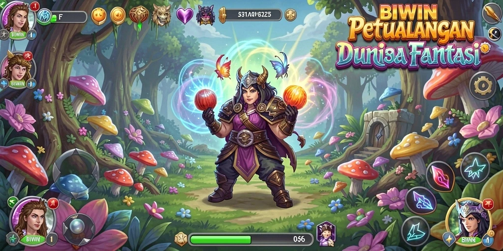 Tampilan gameplay BIWIN yang penuh aksi di dunia petualangan.