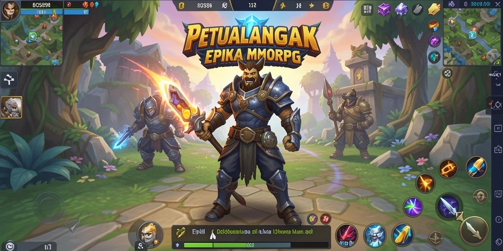 Screenshot gameplay BOS898 menampilkan petualangan MMORPG yang epik.