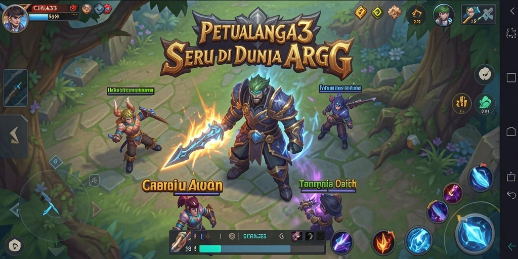 Tampilan gameplay seru dalam dunia ARPG CERIA33.