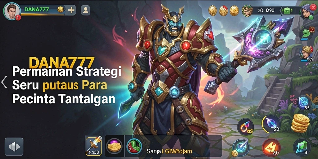 Tampilan gameplay DANA777 yang mendebarkan dan penuh strategi.
