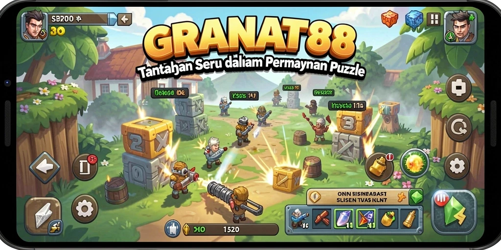 Tampilan gameplay seru dan menarik dari GRANAT88, penuh dengan teka-teki menantang.