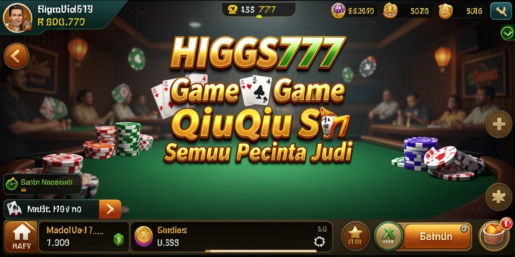 Tampilan gameplay QiuQiu yang mendebarkan di HIGGS777.