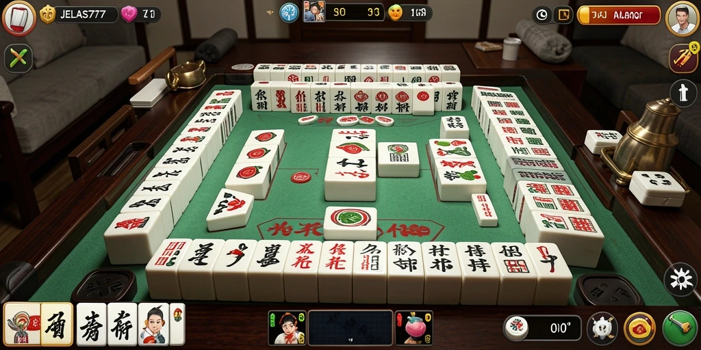 Gameplay menarik dari JELAS777 yang mengusung tema Mahjong.