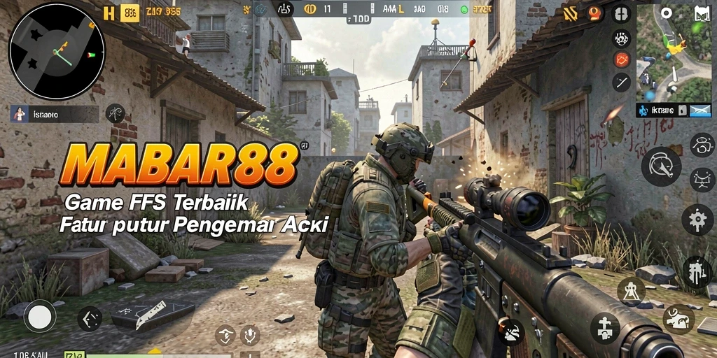 Screenshot dari gameplay FPS yang intens dan mendebarkan di MABAR88.