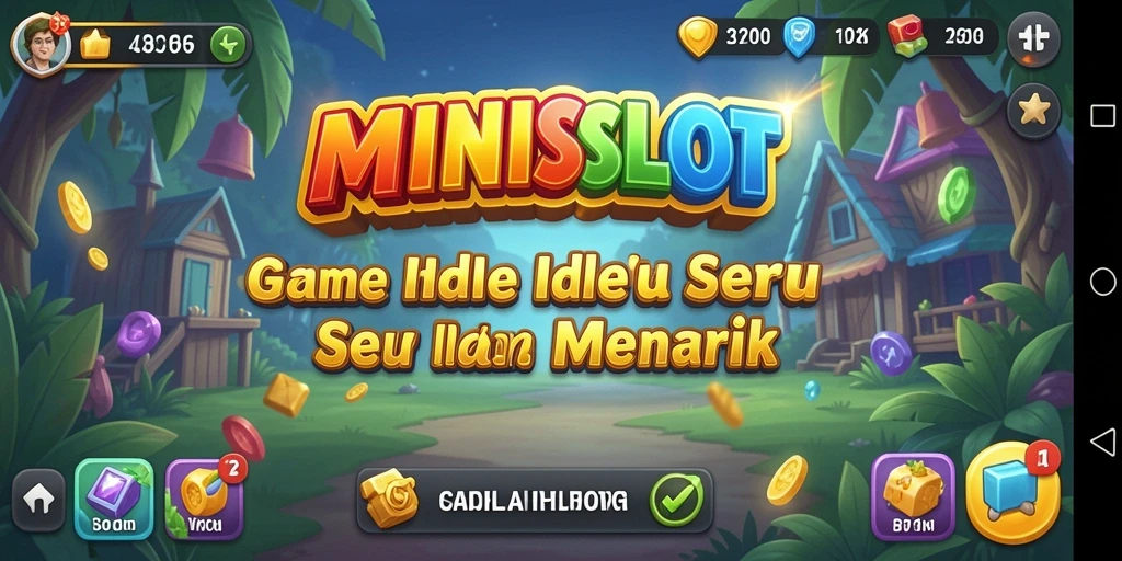 Tampilan gameplay MINISLOT yang menarik dan penuh warna.