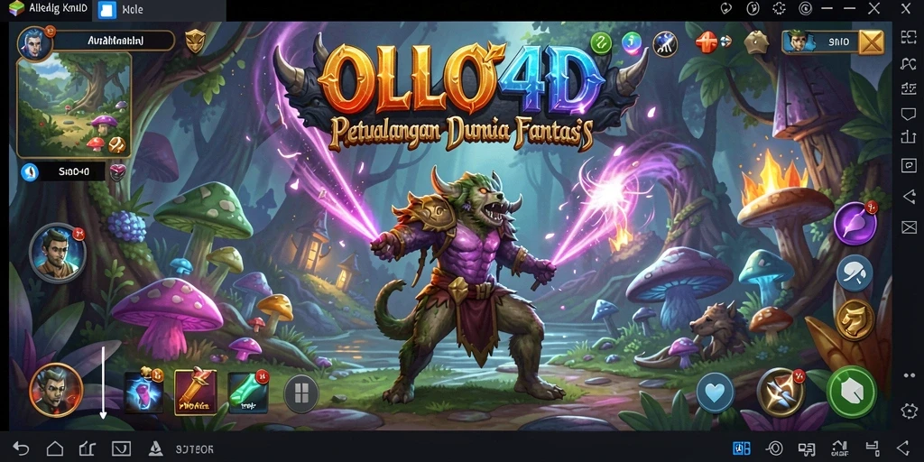 Tampilan gameplay seru dan menantang dari OLLO4D.