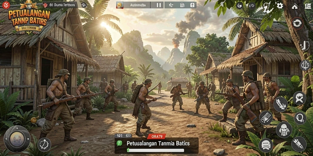 Screenshot menampilkan gameplay Open World ORA78 dengan dunia yang indah dan penuh petualangan.