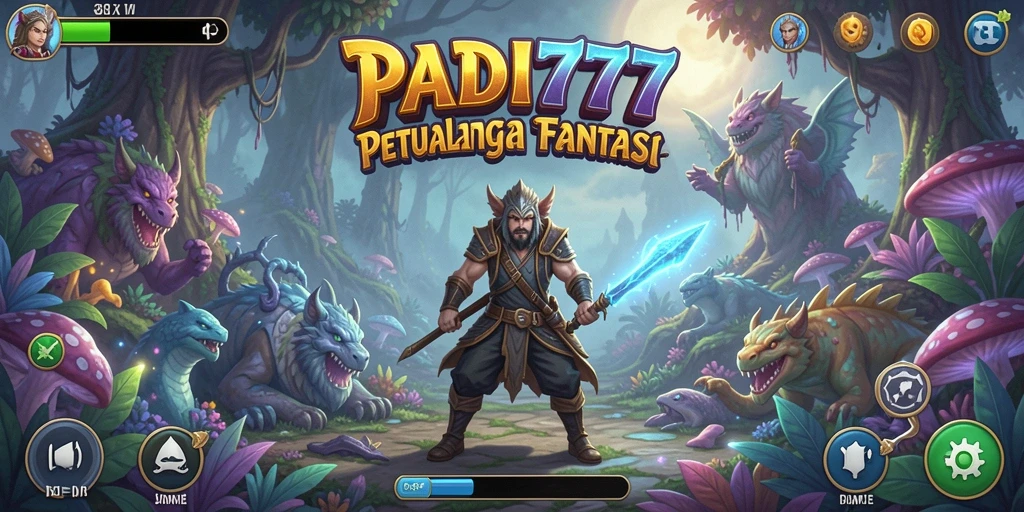 Tangkapan layar gameplay PADI777 dengan petualangan eksplorasi yang mendebarkan.