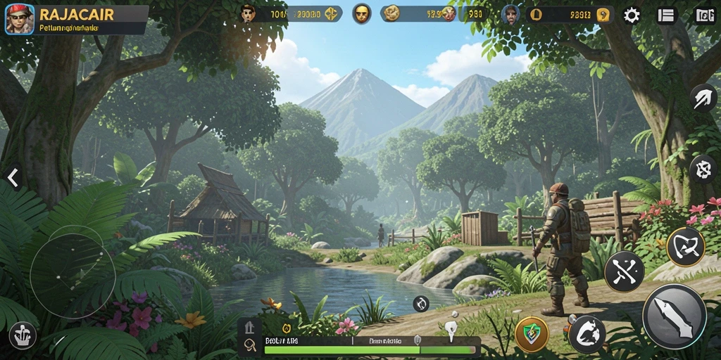 Tampilan gameplay RAJACAIR yang seru di dunia petualangan.