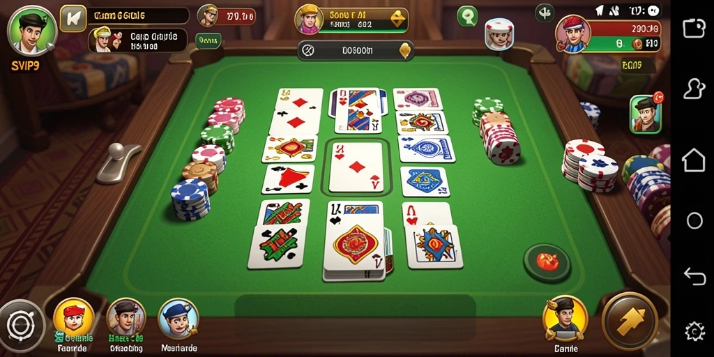 Screenshot gameplay SVIP9 dengan serunya bermain Gaple.