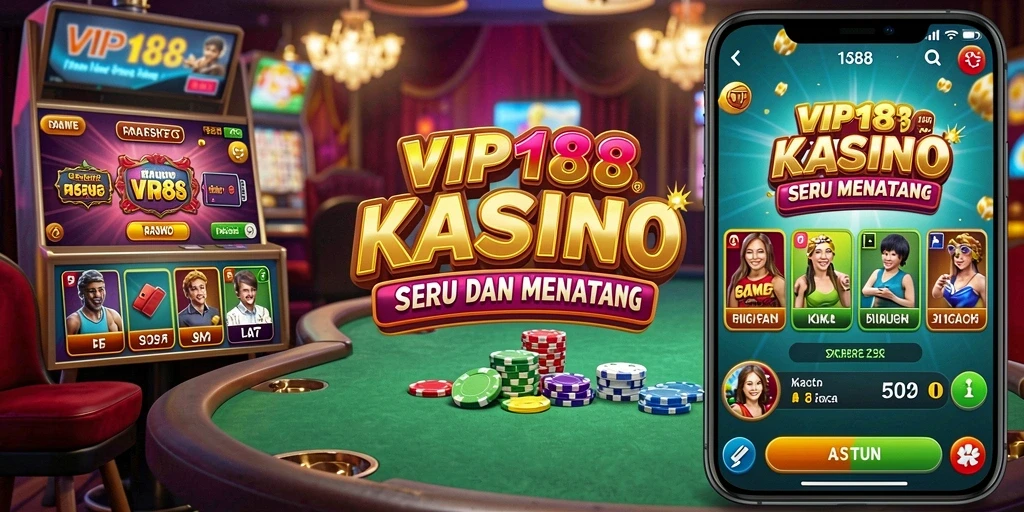 Tampilan inti gameplay Kasino di VIP188 yang memukau.